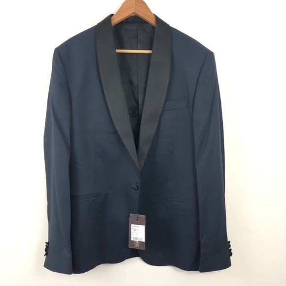 Roberto Cavalli Blue Slim Fit Suit Jacket 46 R - Picture 4 of 11
